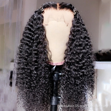 HD Lace wigs Frontal Human Hair Wigs for Black Women wholesale Remy Brazilian Curly Lace Front Wig Pre-Plucked With Baby Hair